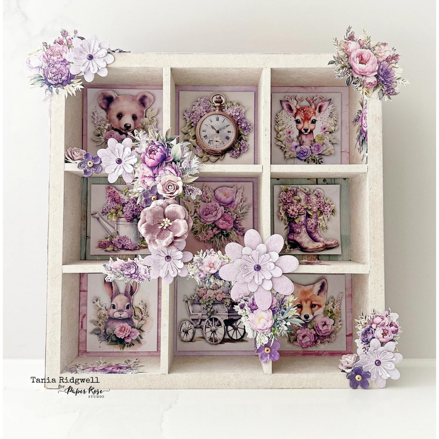 Paper Rose - Lavender & Roses 12" x 12" Paper Collection