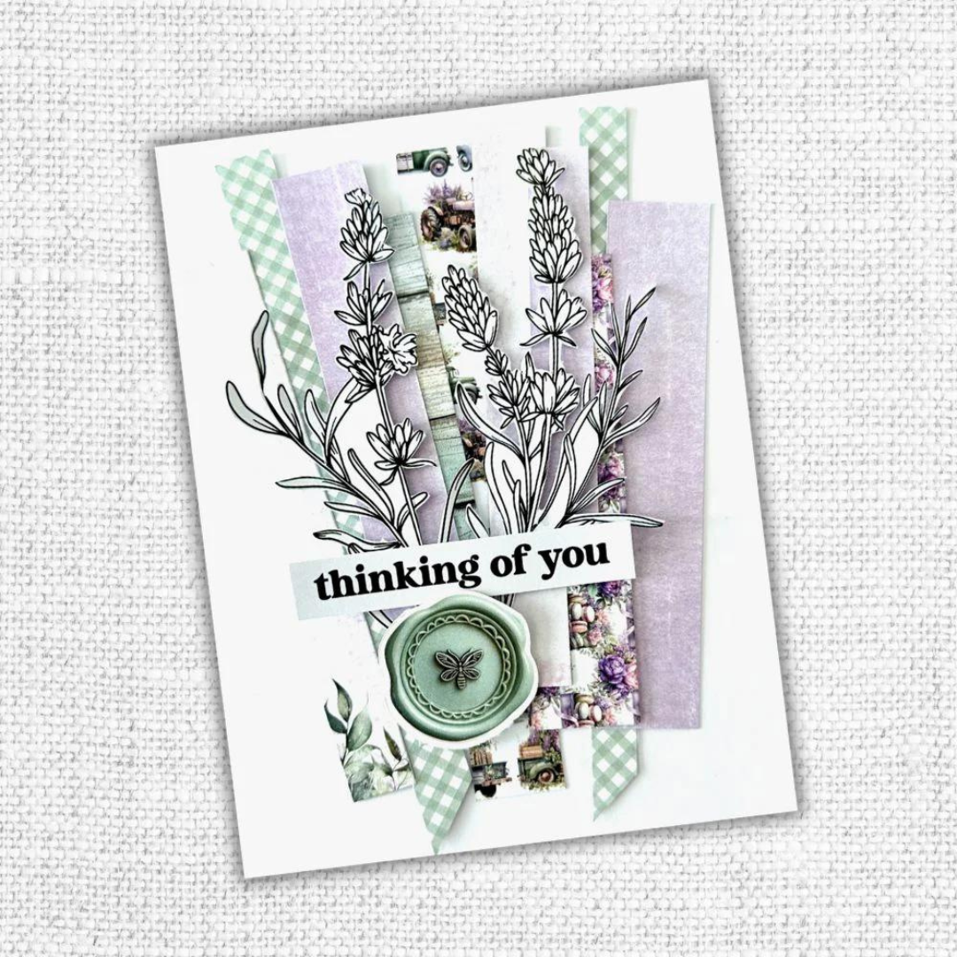 Paper Rose - Lavender & Roses Black & White Cut Aparts Paper Pack