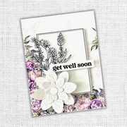 Paper Rose - Lavender & Roses Black & White Cut Aparts Paper Pack