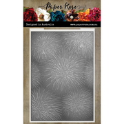 Paper Rose - Fireworks 3D Embossing Folder