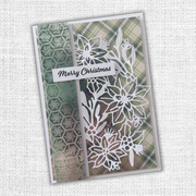 Paper Rose - White Christmas Poinsettia Border Metal Cutting Die