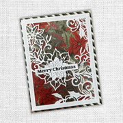 Paper Rose - White Christmas Poinsettia Coverplate Metal Cutting Die