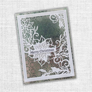 Paper Rose - White Christmas Poinsettia Coverplate Metal Cutting Die