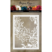 Paper Rose - White Christmas Poinsettia Coverplate Metal Cutting Die