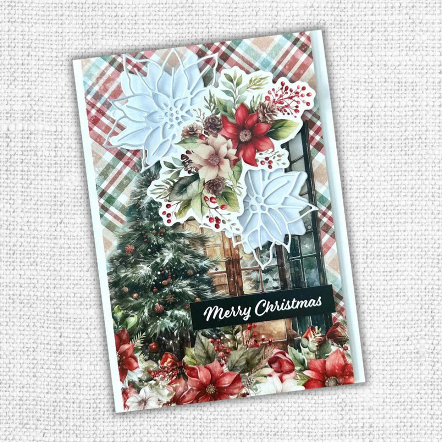 Paper Rose - White Christmas Layering Poinsettia Set 1 Metal Cutting Die