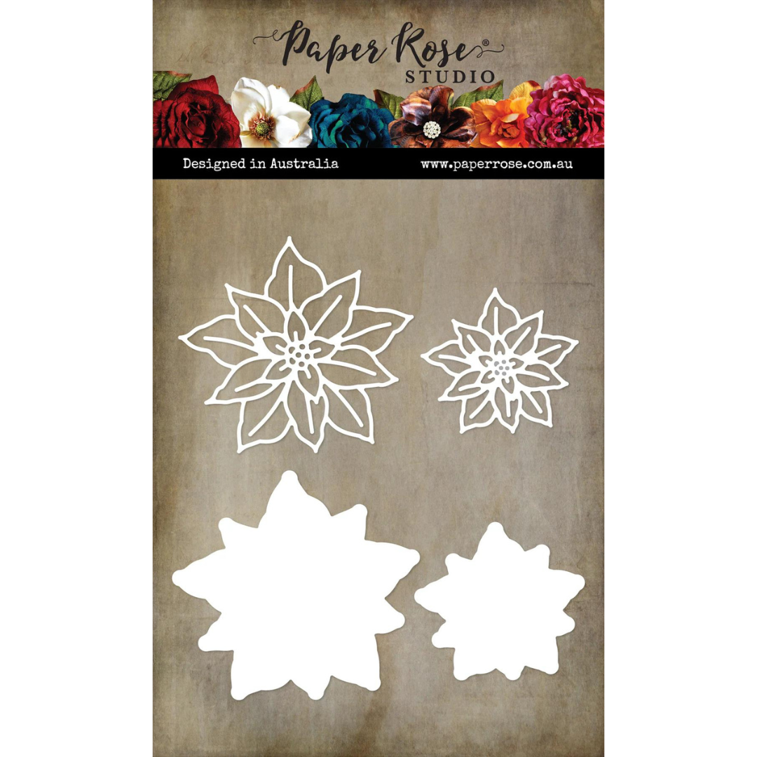 Paper Rose - White Christmas Layering Poinsettia Set 1 Metal Cutting Die