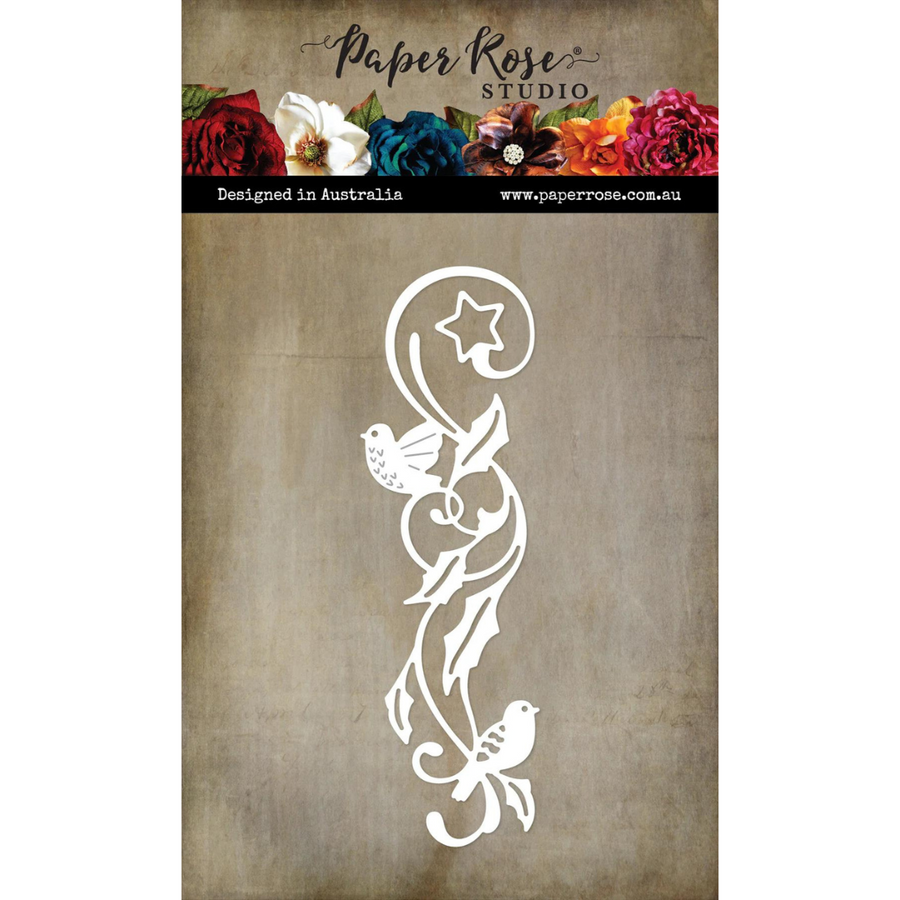 Paper Rose - White Dove Flourish Border Metal Cutting Die