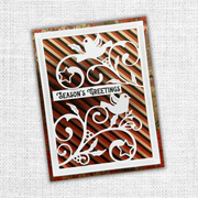 Paper Rose - White Dove & Flourish Coverplate Metal Cutting Die