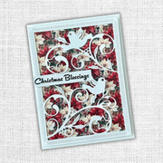 Paper Rose - White Dove & Flourish Coverplate Metal Cutting Die