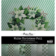 Paper Rose - White Christmas Foil 12" x 12" Paper Collection