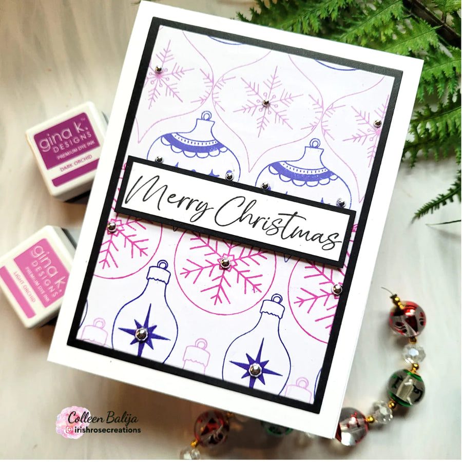 Gina K Designs - Happy Holiday Ornaments Stamps