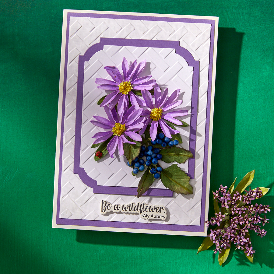 Spellbinders - Lavender Mountain Daisy Etched Dies from the Through the Meadow Collection by Susan Tierney-Cockburn