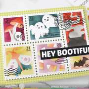 Waffle Flower - Postage Collage Spooktacular Stamp Set