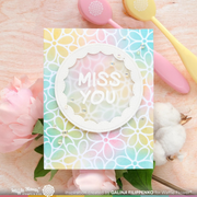 Waffle Flower - Daisy Background Stencil