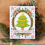 Waffle Flower - Elegant Christmas Foil Plate Matching Dies