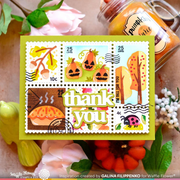 Waffle Flower - Postage Collage Fall Stencil