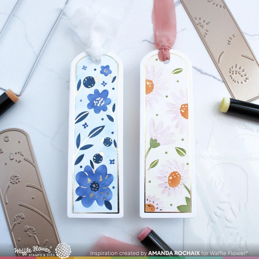 Waffle Flower - Round Bookmark Foil Plate