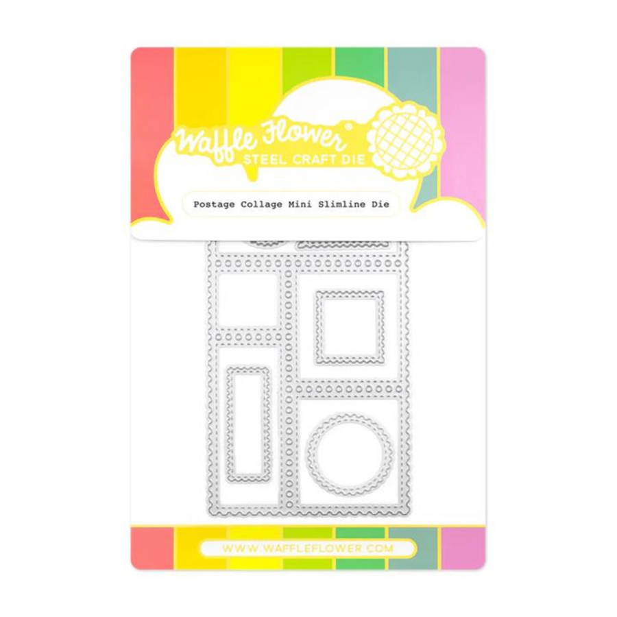 Waffle Flower - Postage Collage Mini Slimline Die