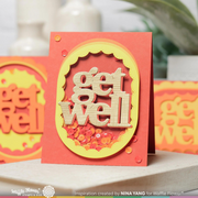 Waffle Flower - Oversized Get Well Print Die