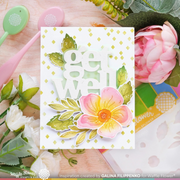 Waffle Flower - Oversized Get Well Print Die