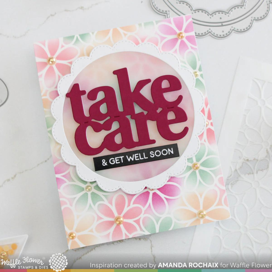 Waffle Flower - Oversized Take Care Print Die