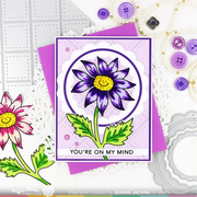 Waffle Flower - Sketched Aster Stamp Set