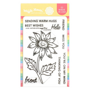 Waffle Flower - Sketched Aster Stamp Set