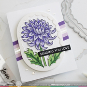 Waffle Flower - Sketched Chrysanthemum Stamp Set