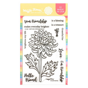 Waffle Flower - Sketched Chrysanthemum Stamp Set