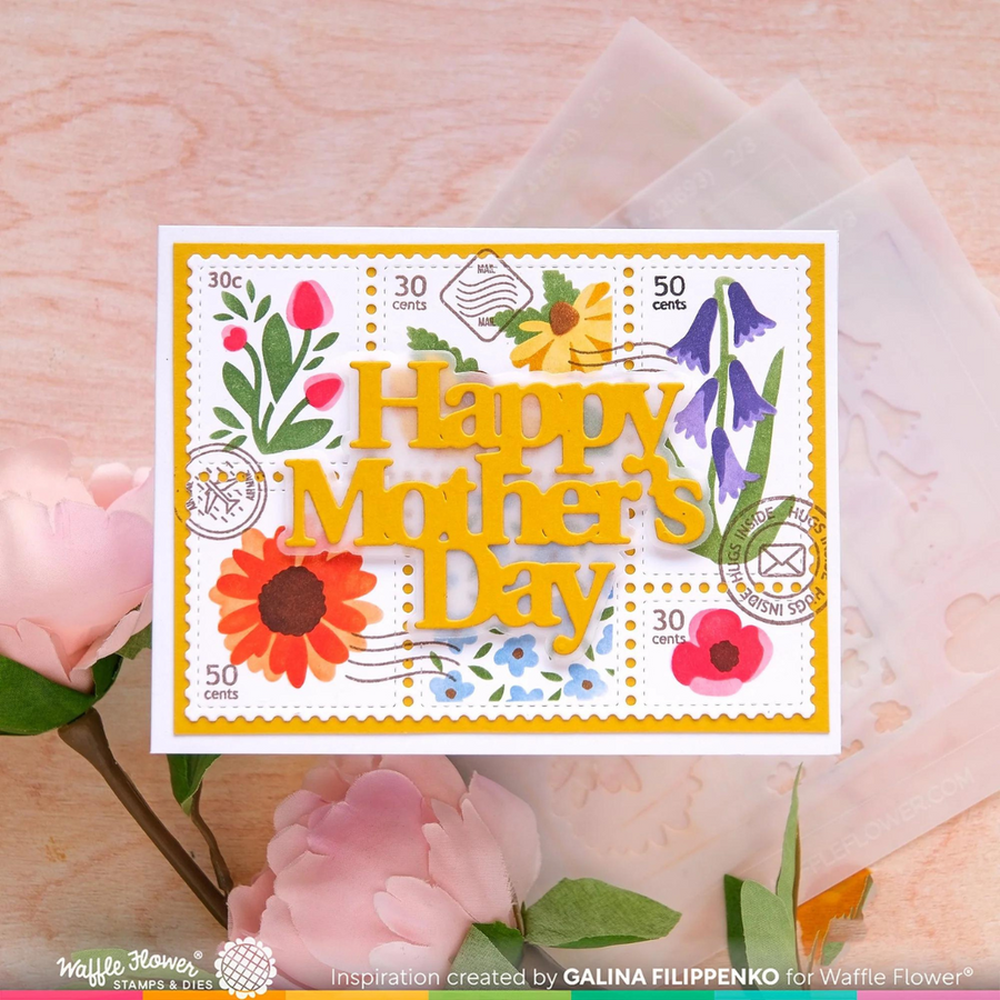 Waffle Flower - Mother's Day Word Die