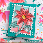 Waffle Flower - Sketched Poinsettia Stamp Set