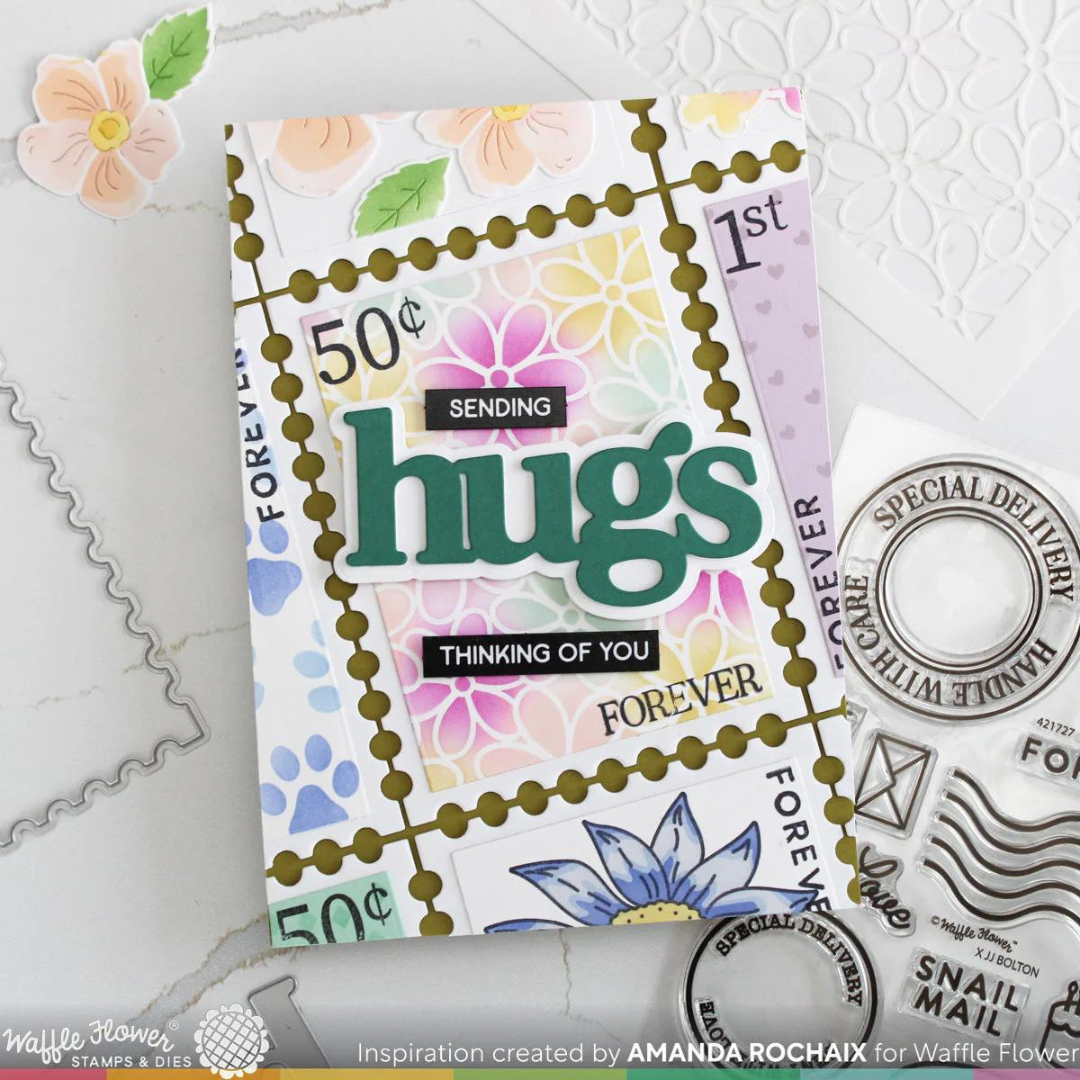 Waffle Flower - Oversized Postage Stamp Set