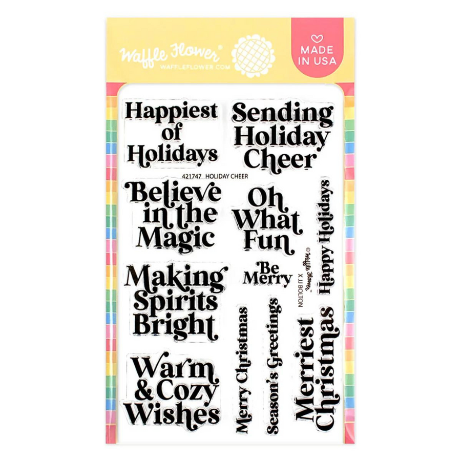 Waffle Flower - Holiday Cheer Stamp Set