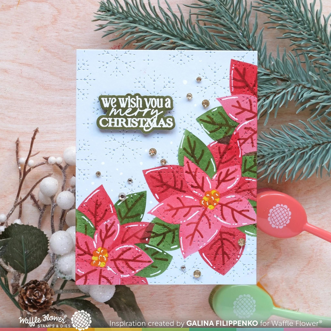 Waffle Flower - Family Christmas Sentiments Stamp Set