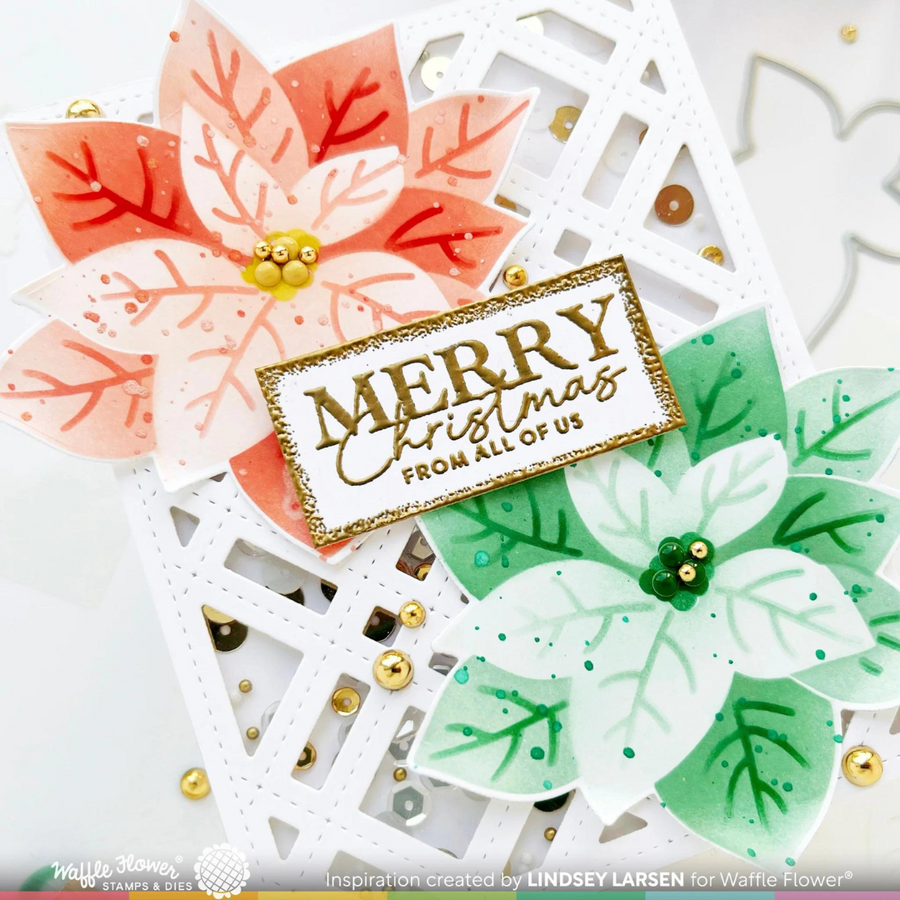 Waffle Flower - Family Christmas Sentiments Stamp Set