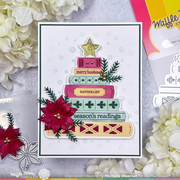 Waffle Flower - Merry Bookmas Sentiments Stamp Set