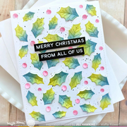 Waffle Flower - Holly Jolly Background Stencil