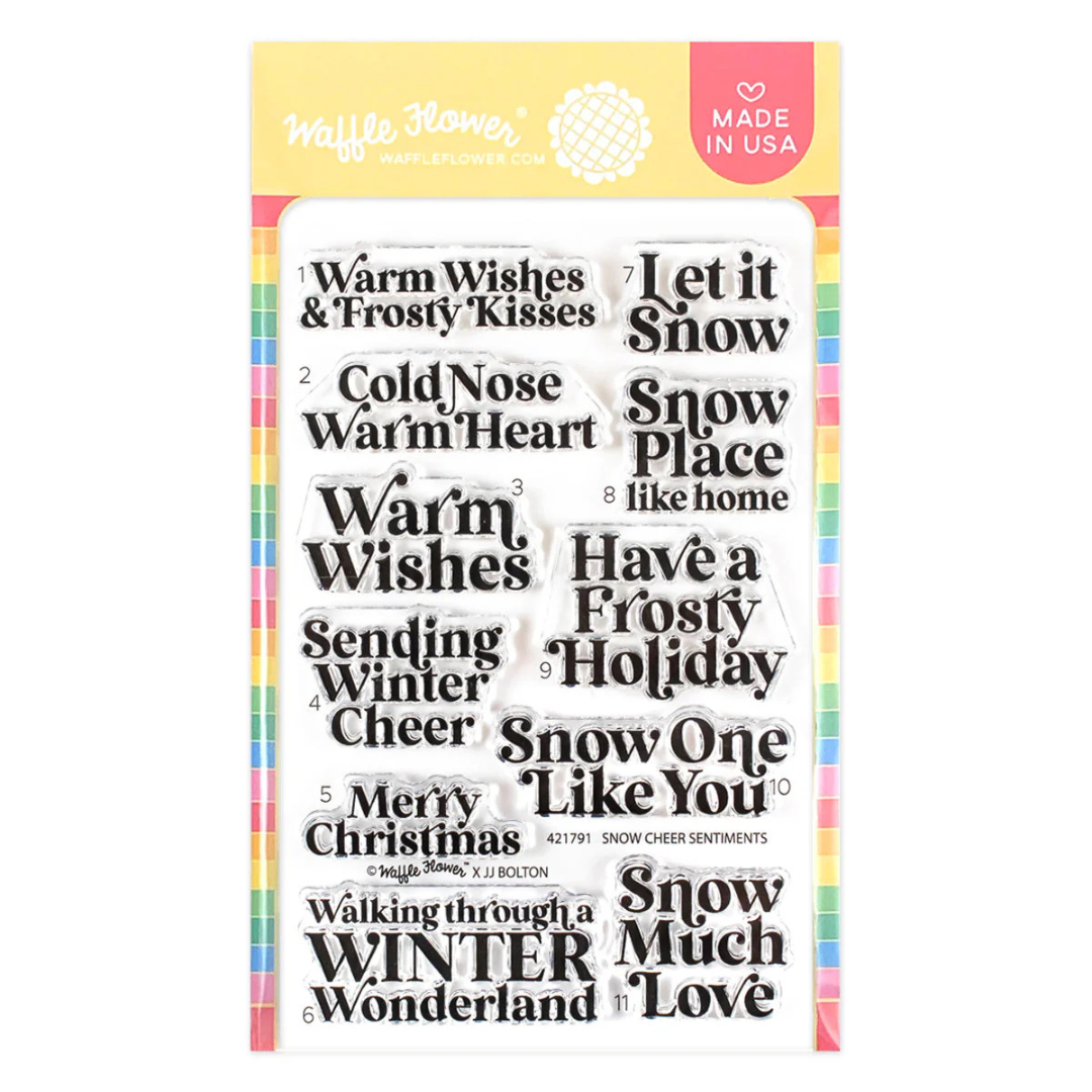 Waffle Flower - Snow Cheer Sentiments Stamp Set