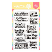 Waffle Flower - Snow Cheer Sentiments Stamp Set