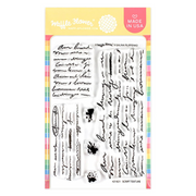 Waffle Flower - Script Texture Stamp Set