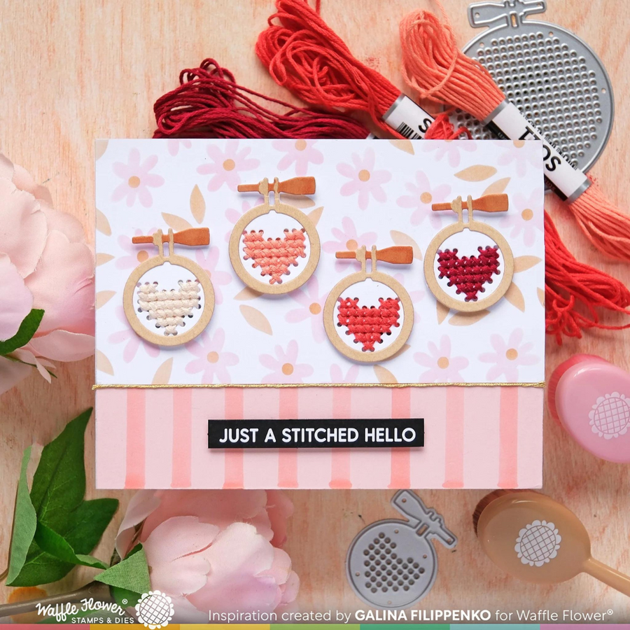 Waffle Flower - Stitchable Hoops Die