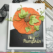 Waffle Flower - Pumpkin with Stem Die