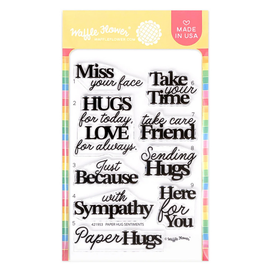 Waffle Flower - Paper Hugs Sentiments Stamp Set