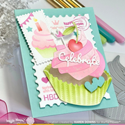 Waffle Flower - Postage Collage Birthday Stamp Set