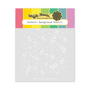 Waffle Flower - Confetti Background Stencil