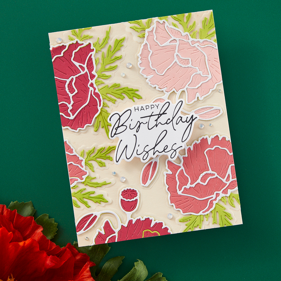 Spellbinders - Yana's Poppy Etched Dies from the Yana's Poppies Collection by Yana Smakula