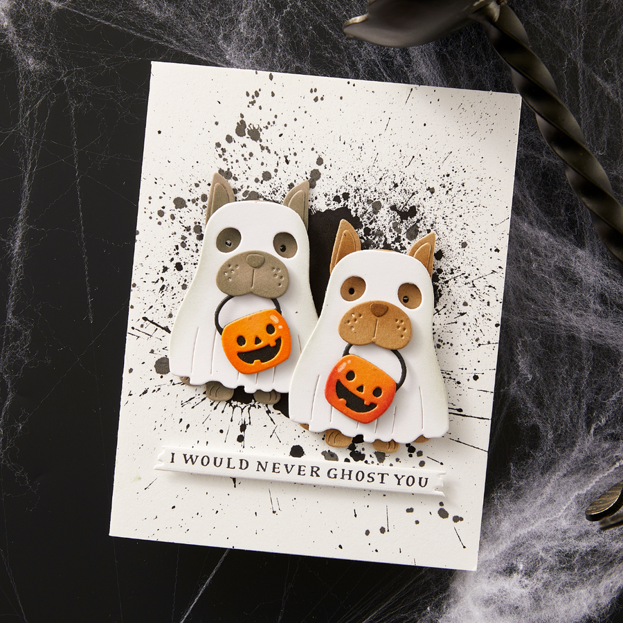 Spellbinders - Woof-or-Treat Etched Dies from the Happy Haunting Collection