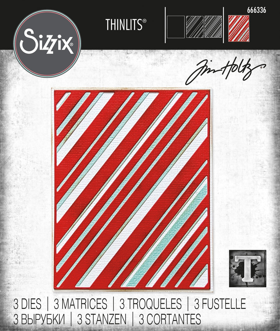 Tim Holtz - Layered Stripes Thinlits Sizzix Dies