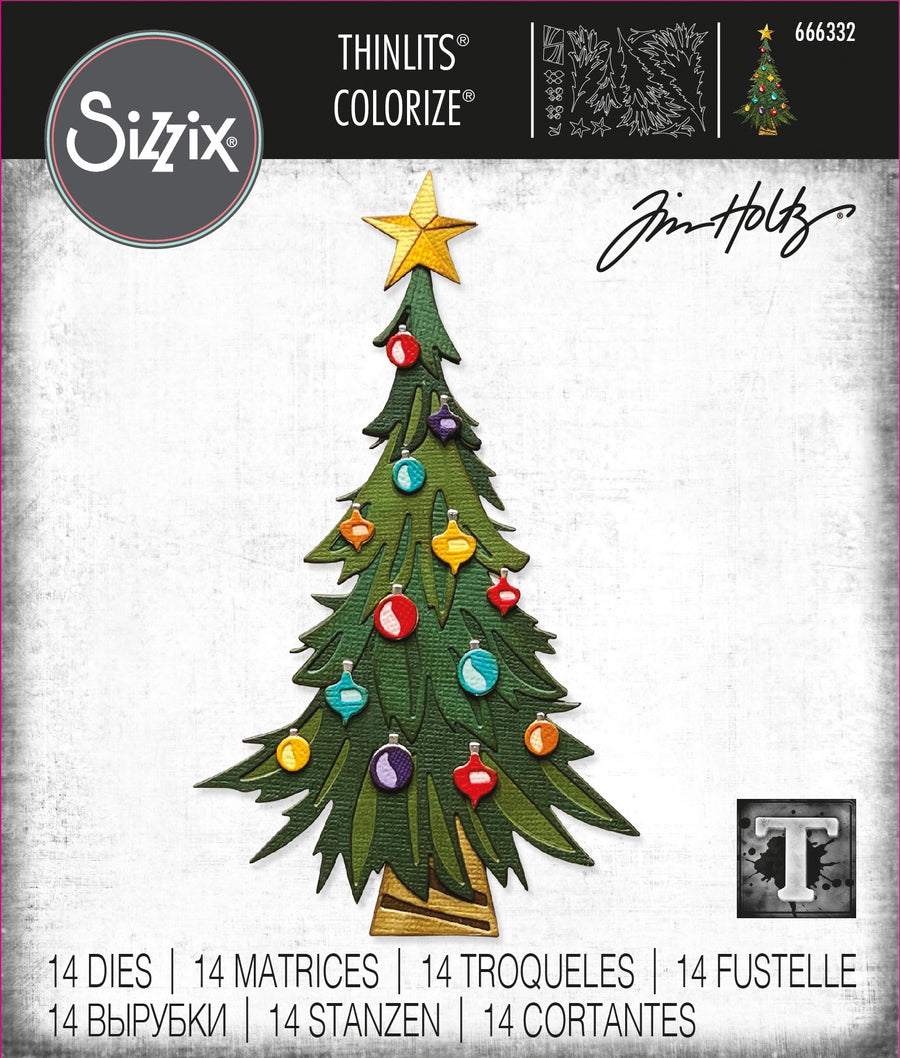 Tim Holtz - Trim a Tree (Colorize) Thinlits Sizzix Dies