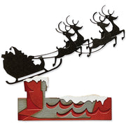 Tim Holtz - Reindeer Sleigh Thinlits Sizzix Dies